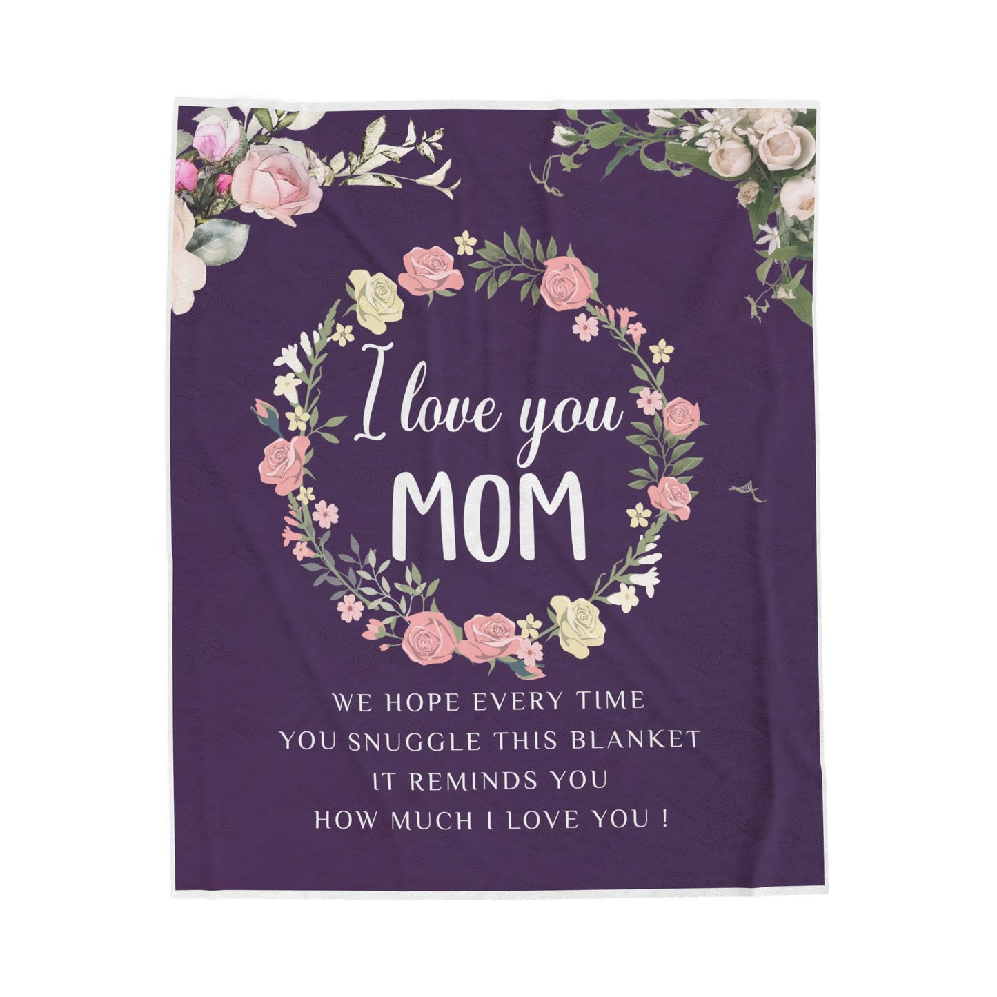 To My Mom | Velveteen Plush Blanket