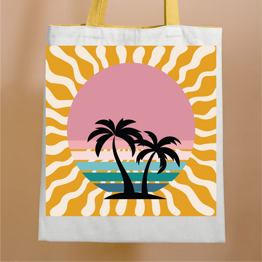 Retro Beach Vibes Tote Bag