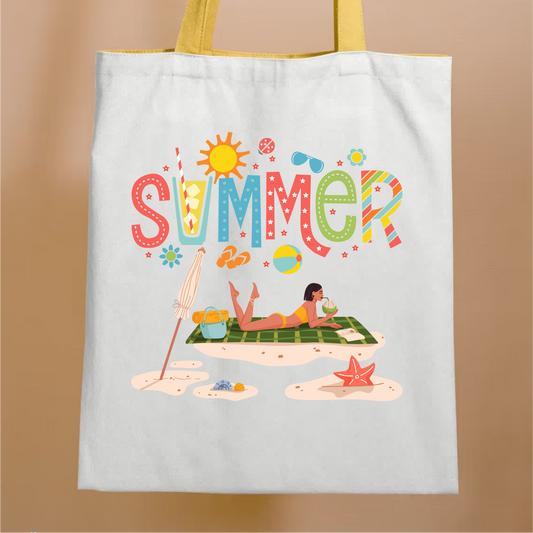 Summer Beach Tote Bag