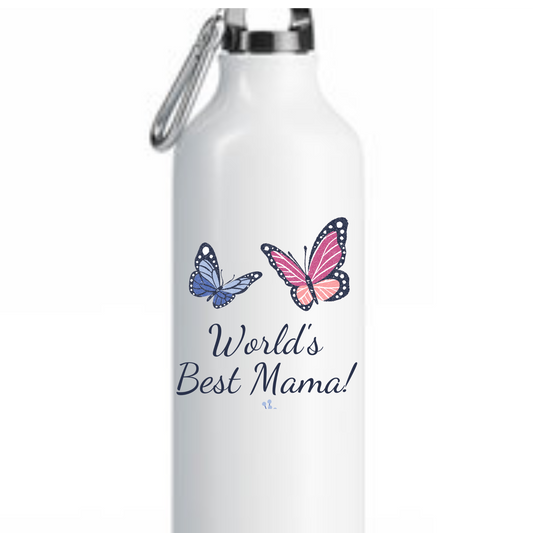 World's Best Mama Water Bottle